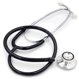 Mabis Adult Dual Head Stethoscope, Black